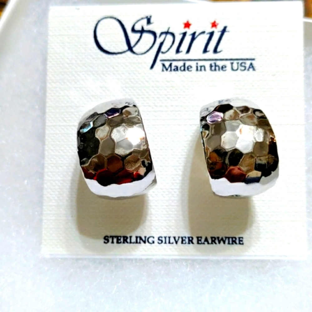 Spirit Sterling Silver Hoops